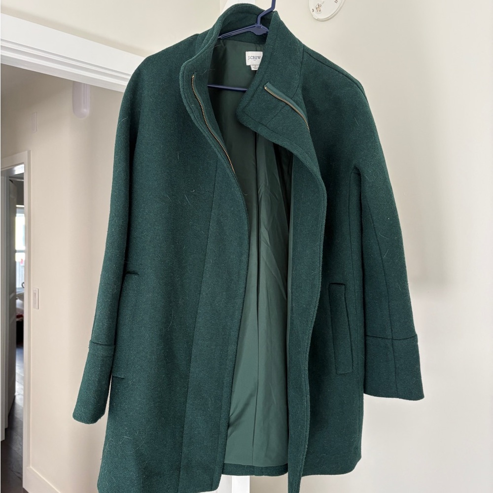 J.Crew Emerald Green City Coat